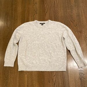 French Connection Light Gray Crewneck Sweater